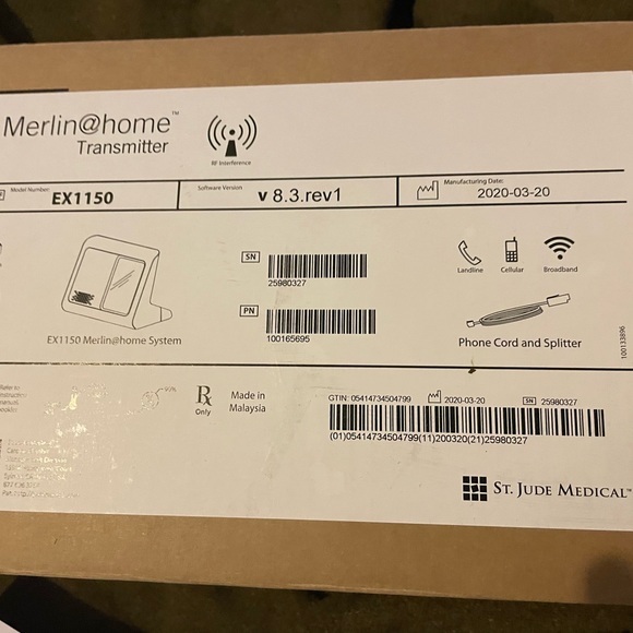 St. Jude Medical Merlin@Home Home Transmitter Model EX1150 NEW - Picture 3 of 5